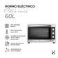 Horno Eléctrico Silver Series 60L Kitchen It