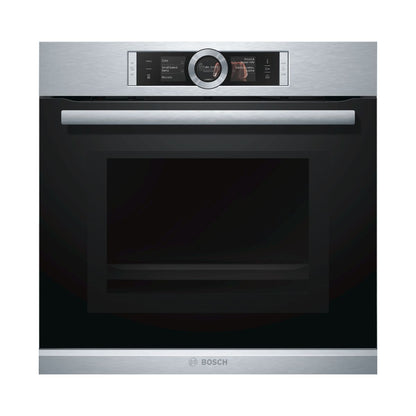 Horno con Microondas 60 cm 4D Hotair Vapor Serie 8 HNG6764S1 Bosch