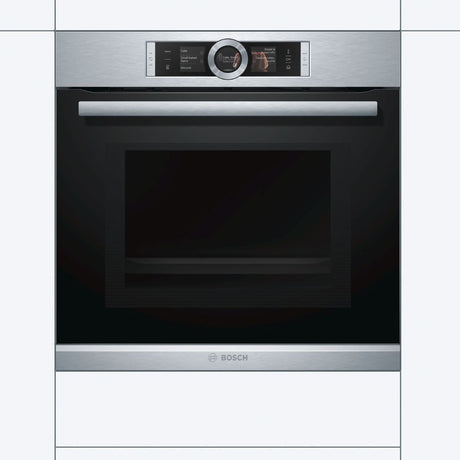 Horno con Microondas 60 cm 4D Hotair Vapor HNG6764S1 Inox Bosch