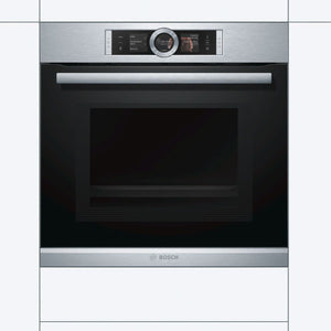 Horno con Microondas 60 cm 4D Hotair Vapor Serie 8 HNG6764S1 Bosch