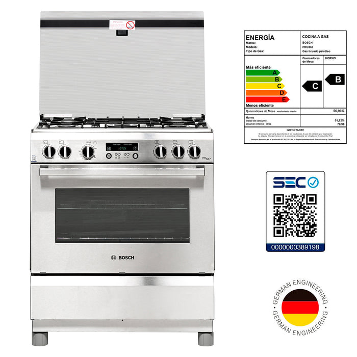 Cocina PRO 567 HSK75I44SE inox Bosch