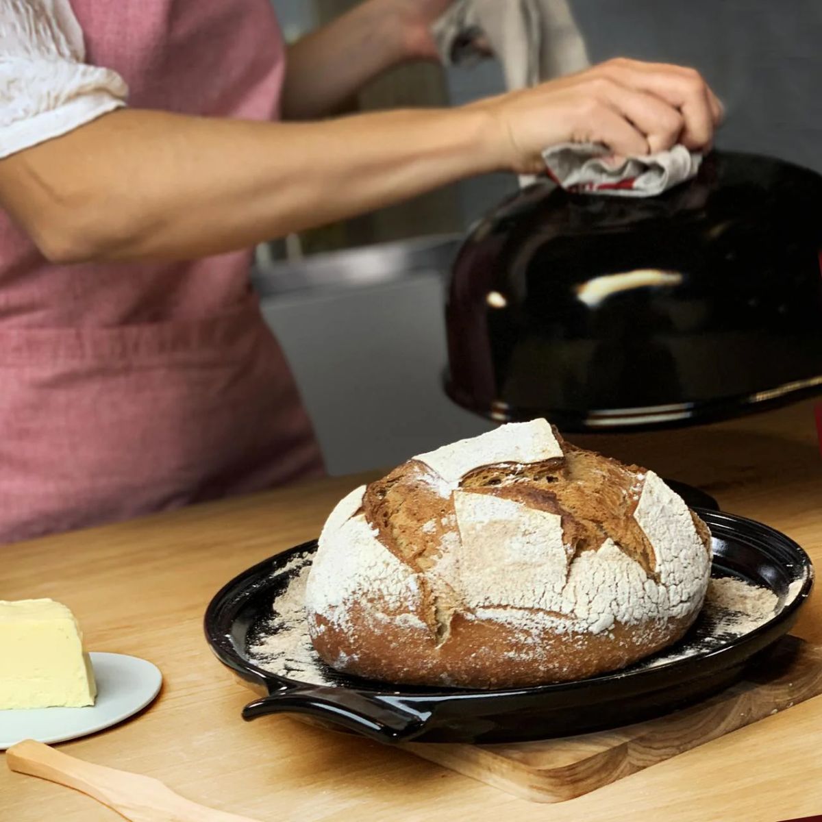 Horno de Cerámica para Pan de Hogaza Emile Henry