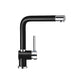 Grifería Piega Negro Inox Blanca Schock