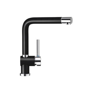 Grifería Piega Negro Inox Blanca Schock