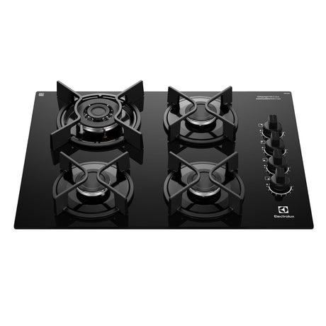 Encimera a Gas 4 Platos KE4GC Black Glass Electrolux
