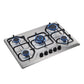 Encimera a Gas 5 Platos KE5XC Acero Inoxidable Electrolux