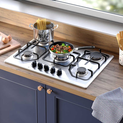 Encimera a Gas 5 Platos KE5XC Acero Inoxidable Electrolux