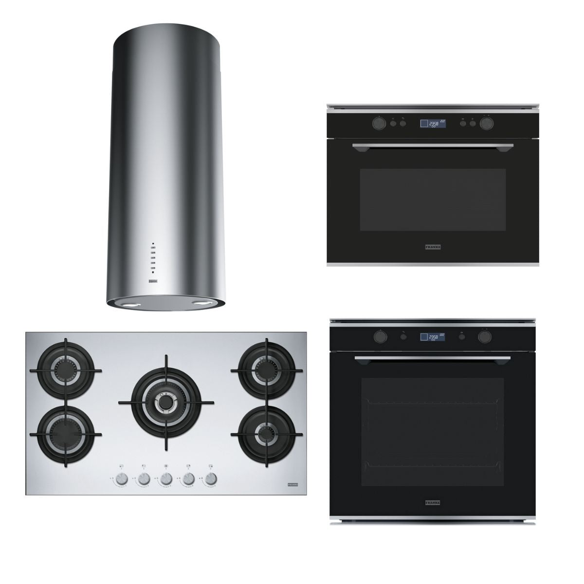 Kit Mythos Premium Franke Horno + Microondas + Encimera + Campana