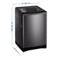 Lavadora Automática 17 kg Diamond Gray LMA7120WDGCL0 Mabe
