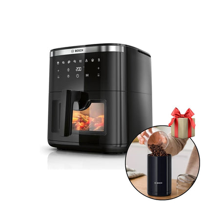 Freidora de Aire 7,2 L Serie 6 Negra MAF671B1 Bosch + Molinillo de Café TSM6A013B