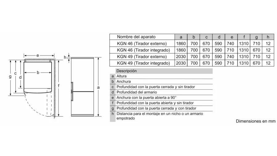 Refrigerador Combi KGN49XIEA Inox Bosch