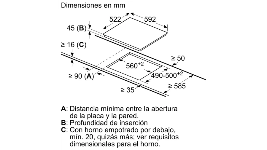 Vitrocerámica 3Z Vitroeléctrica  60 cm PKK631BB8E Bosch