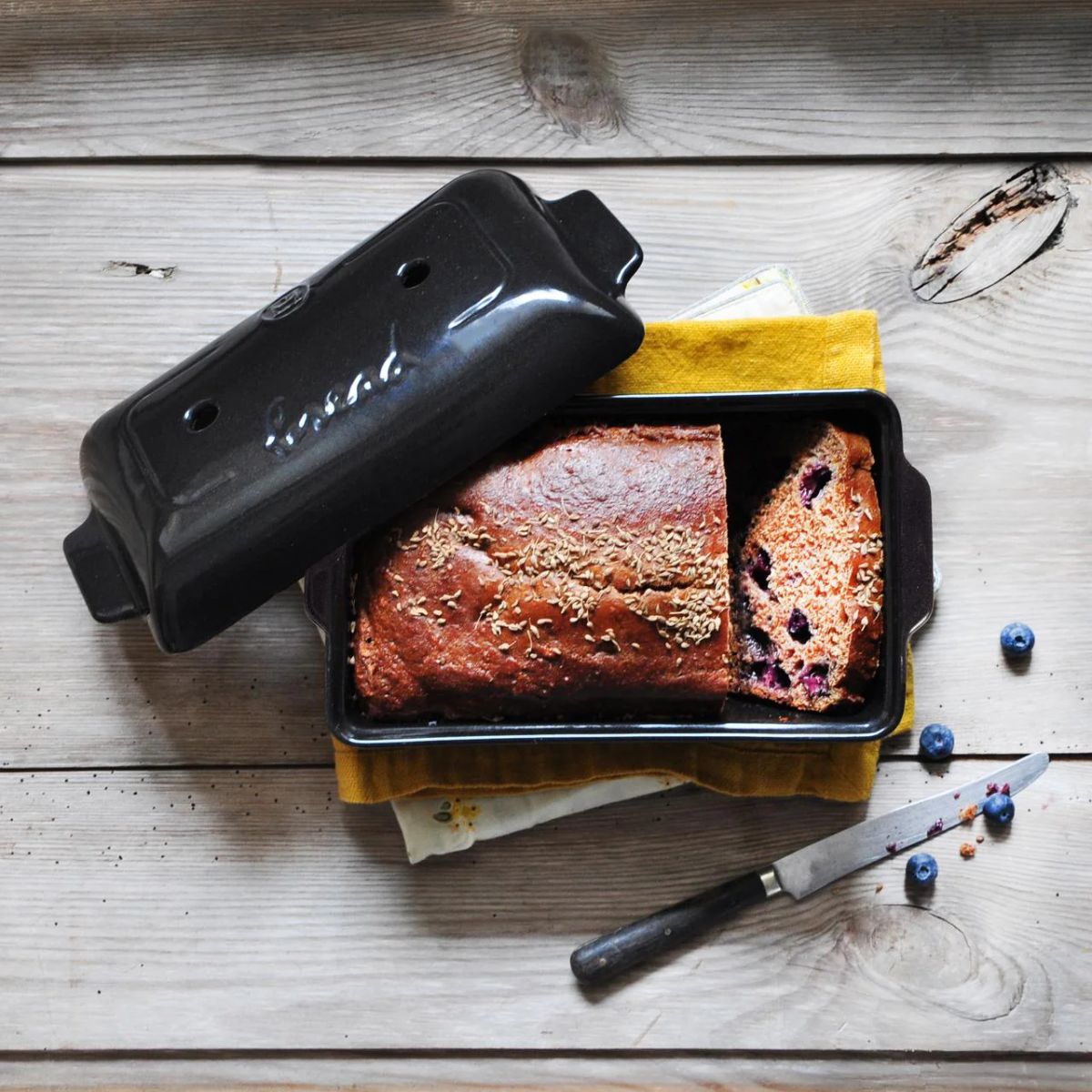 Molde Pan de Molde Gris Oscuro Emile Henry