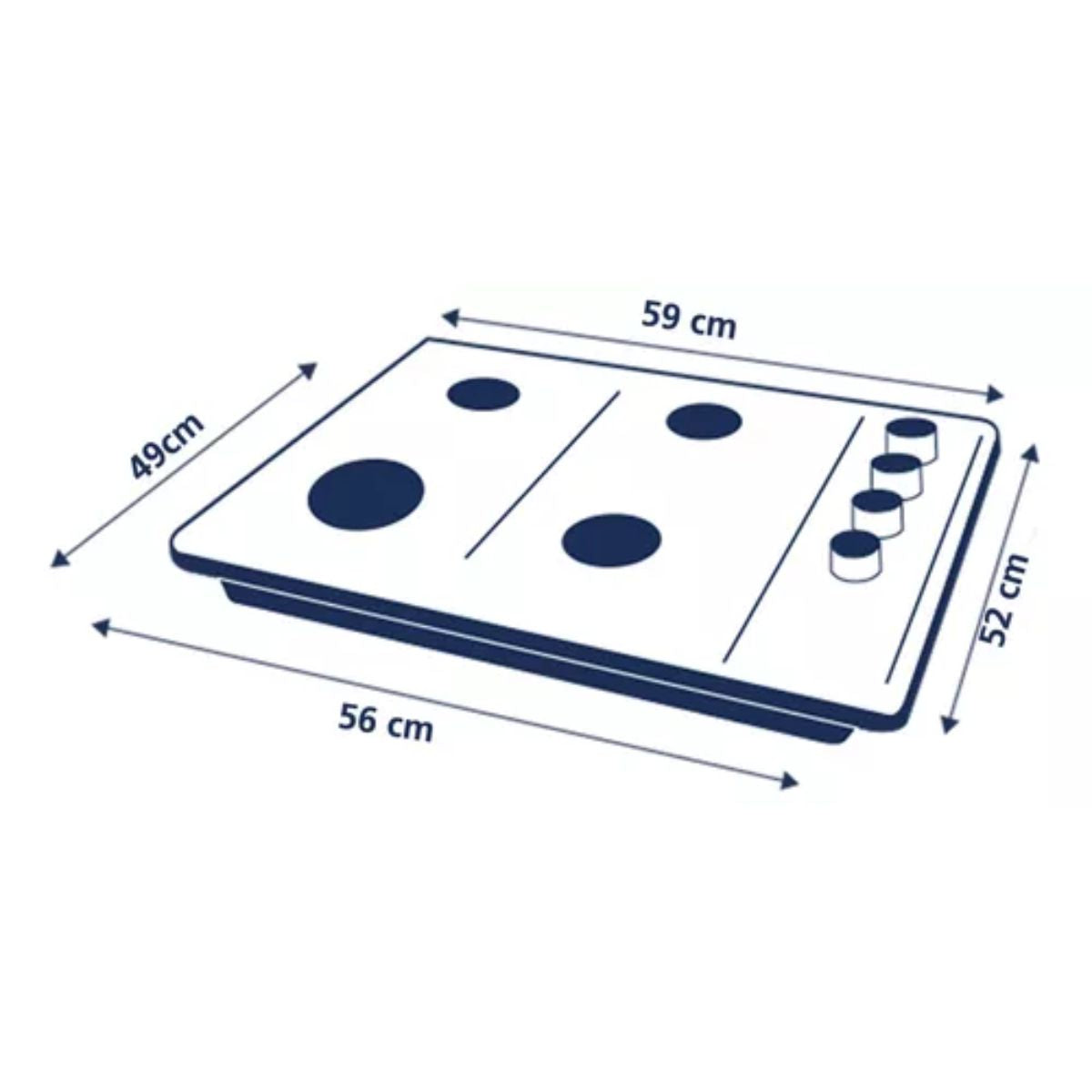 Encimera Eléctrica 60cm Vitrocerámica PG6040EVN0 GE Mabe