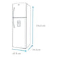 Refrigerador No Frost 400L RMP400FYUC Black Steel Mabe