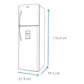 Refrigerador No Frost 390L RMP400FYUT Platinum Mabe