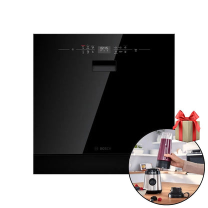 Lavavajillas Modular Integrable Serie 6 Negro SCX6ITB00E60 Bosch + Licuadora de Vaso MMB2111M