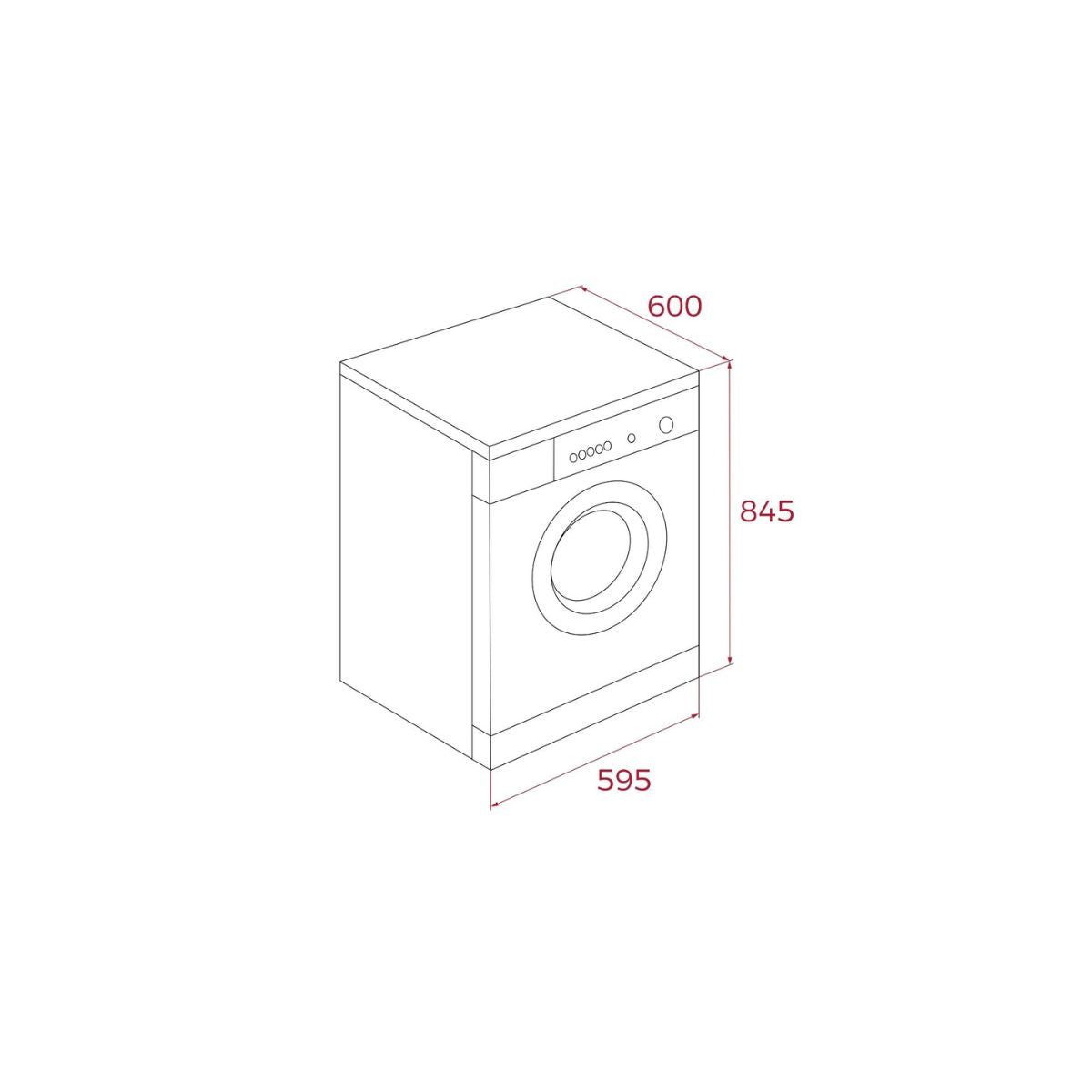 Secadora Bomba de Calor 8 Kg SHK 70840 WH Teka