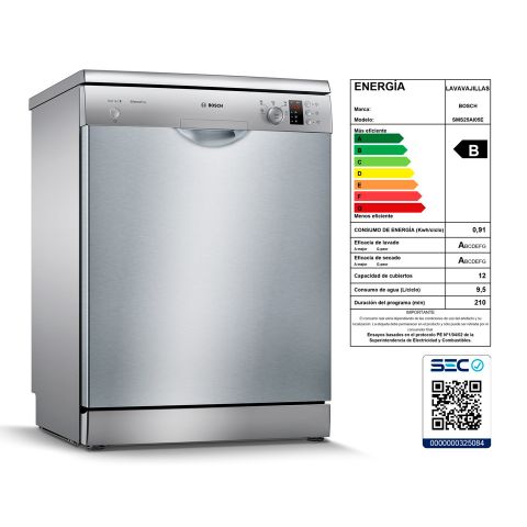 Lavavajillas Inox SMS25AI05E 12 Cubiertos Serie 2 Bosch