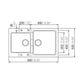 Lavaplatos Signus N-200 - Negro - Blanco Schock