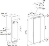 Refrigerador Panelado Monodoor FSDR 330 V NE E