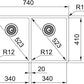 Lavaplatos BXX BOX 220/120 34-34 Franke
