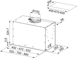 Campana Integrada a Mueble Box Flush Premium FBFP