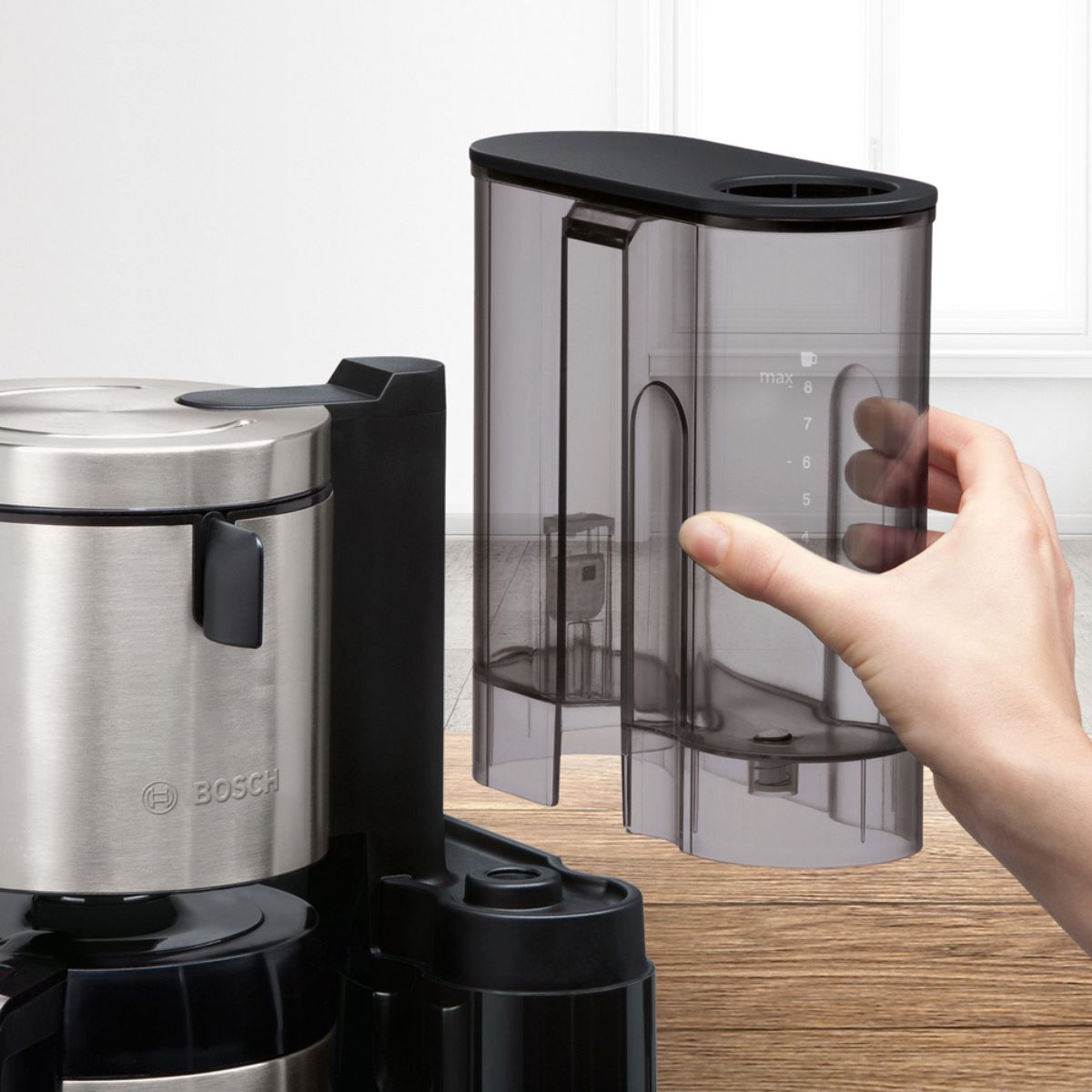 Cafetera Styline Negro TKA8A683 Bosch
