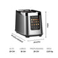 Tostador Digital 2 Ranuras 1200 W Smart Elegance TSE2P Kitchen It