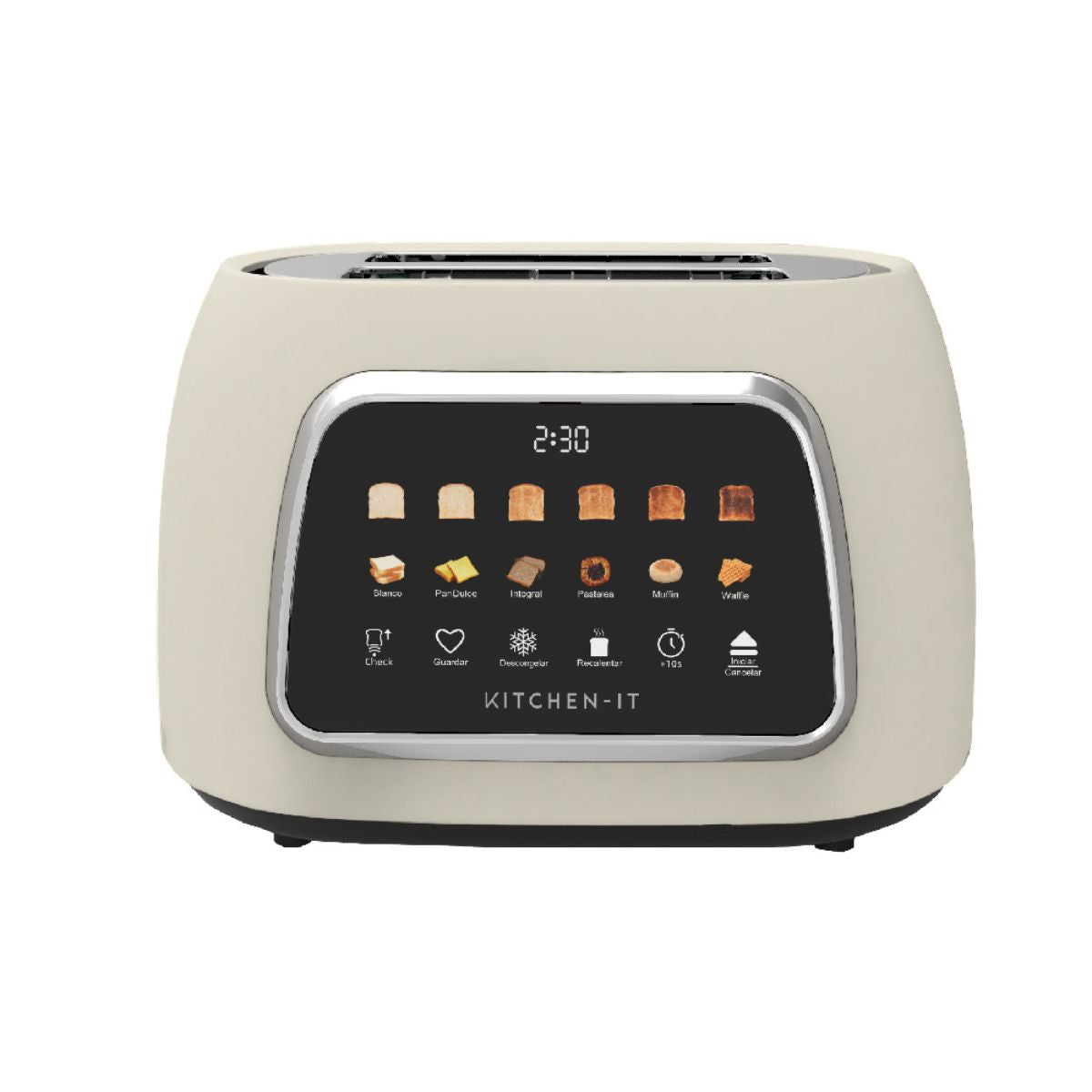 Tostador Digital 2 Ranuras 800 W Smart Toast Compact TSTC2P Kitchen It
