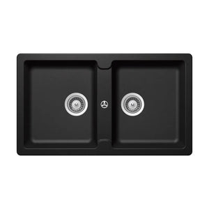 Lavaplatos Typos N-200 - Negro - Blanco Schock