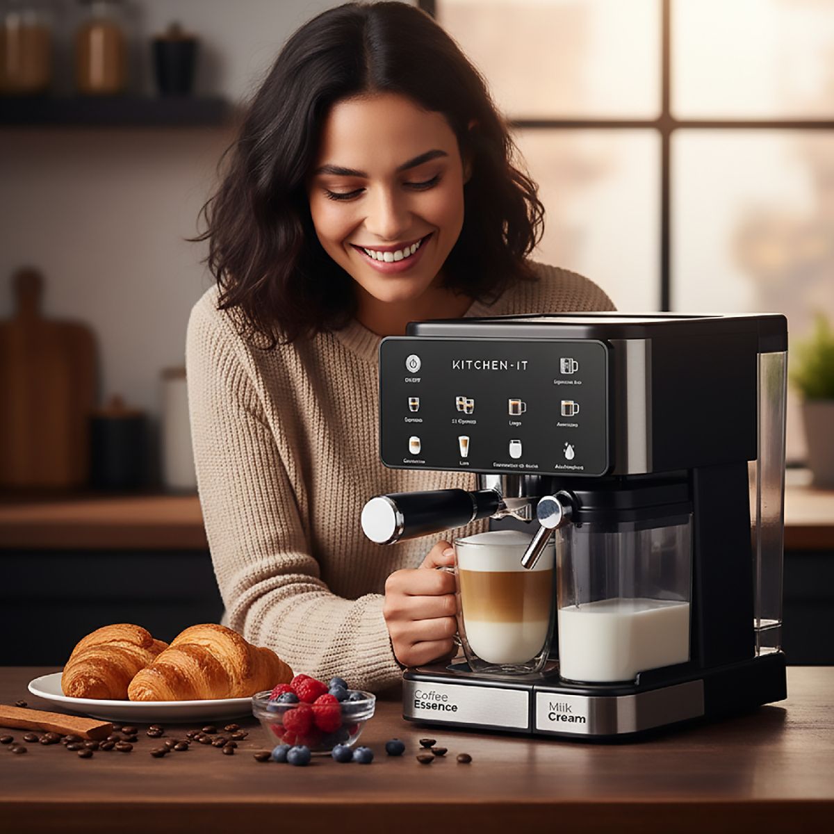 Cafetera Espresso Power Brew 9 en 1 Kitchen it