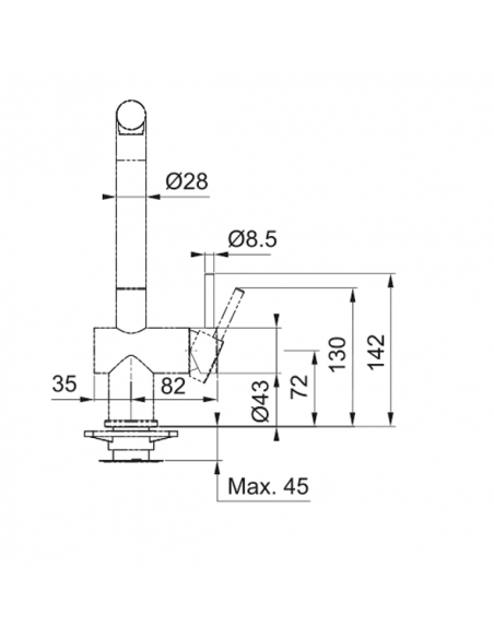 Grifería Active Plus PullOut SpraySide HP Mate Negro Franke