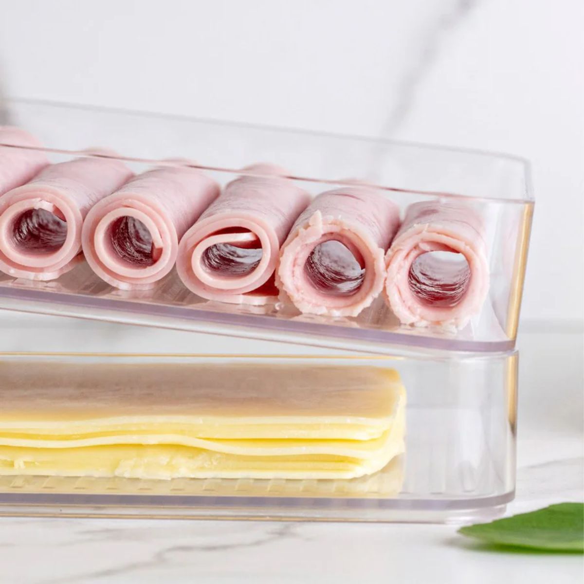 Contenedor Jamón/Queso Doble Clear Transparente OU