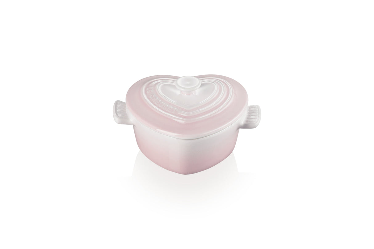 Mini Cocotte Corazón Shell Pink Le Creuset