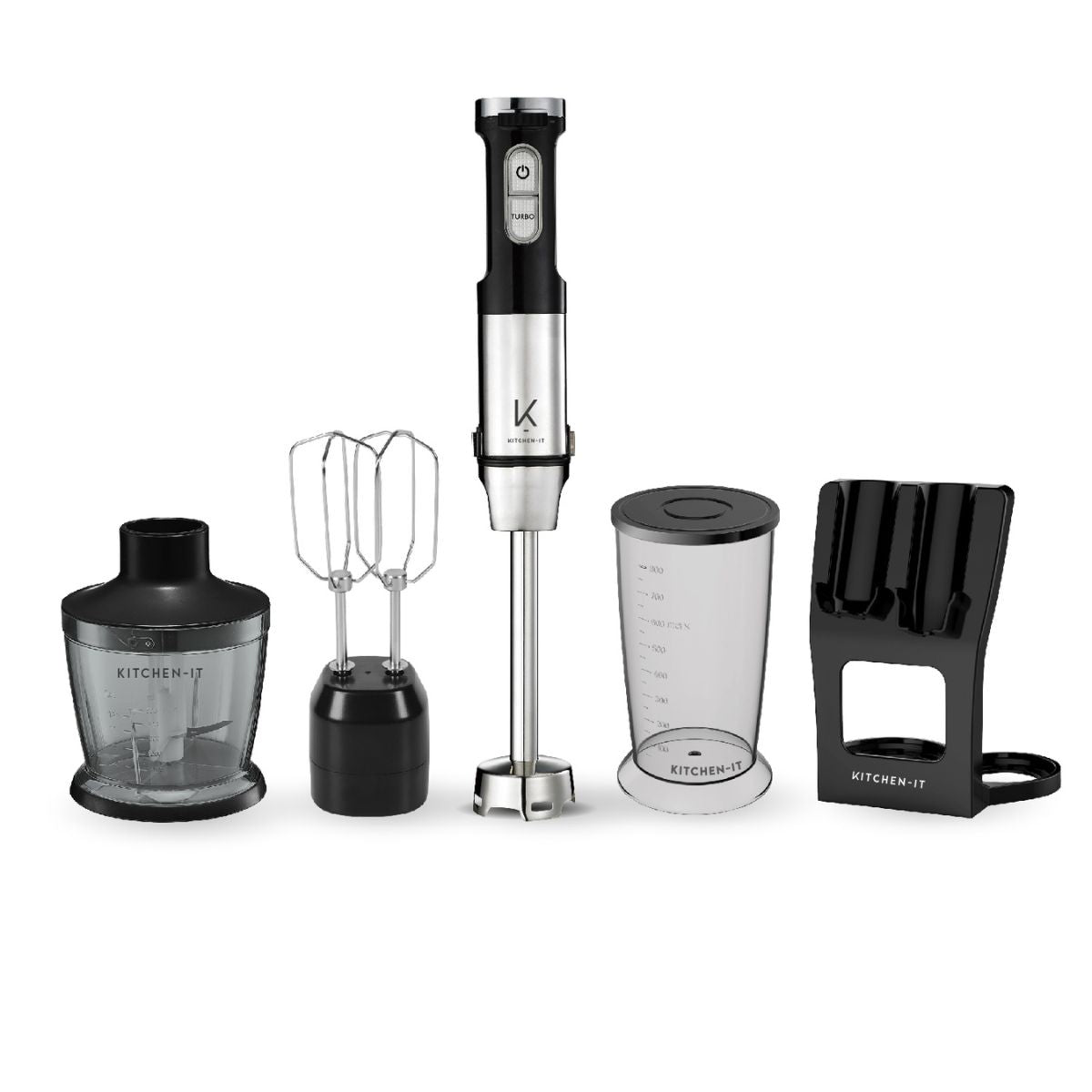 Minipimer Pro 1000W 5 en 1 Acero Inoxidable Kitchen It