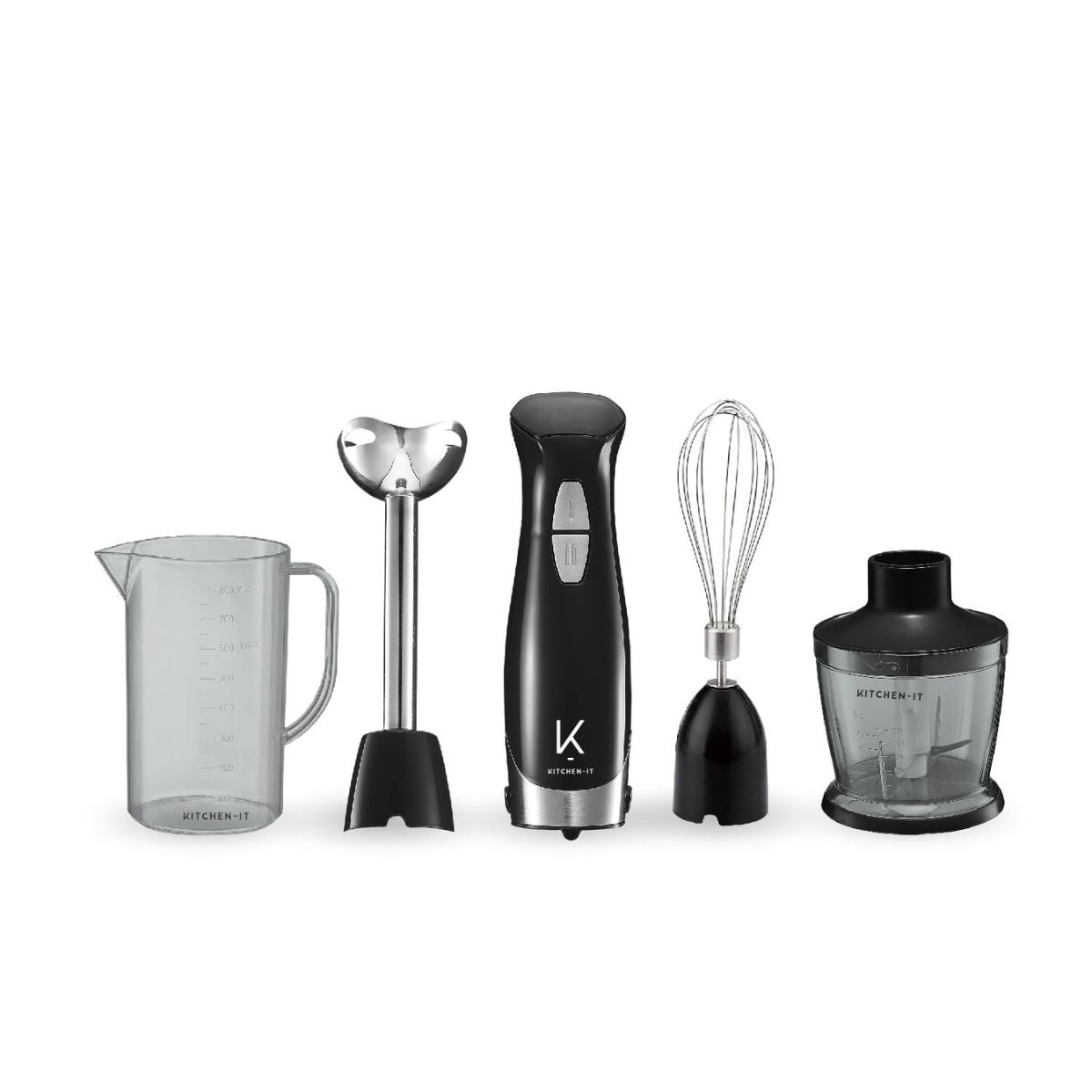 Minipimer Lite 600W 4 en 1 Acero Inoxidable Kitchen It