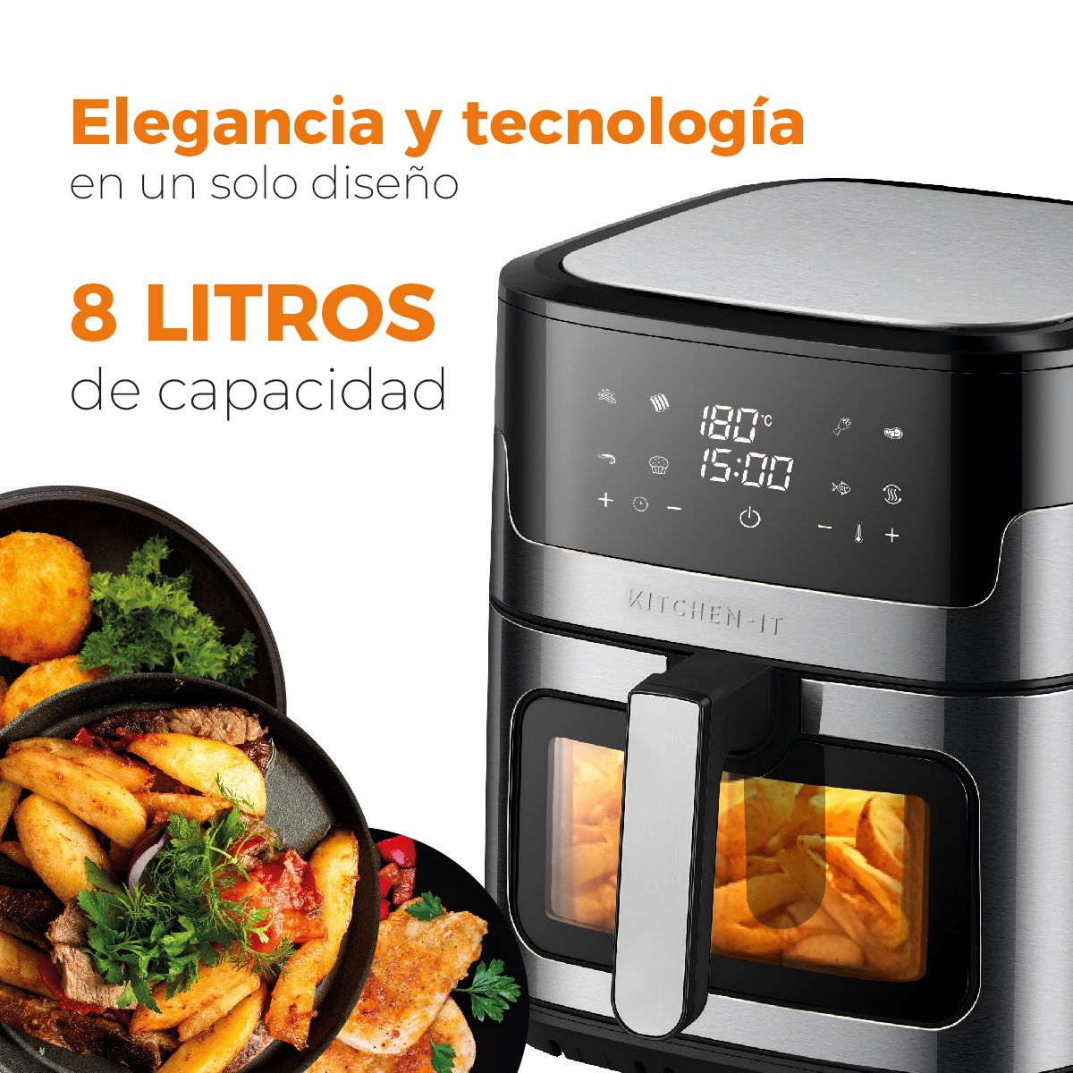 Freidora de Aire Luxe Edition 8L Kitchen It