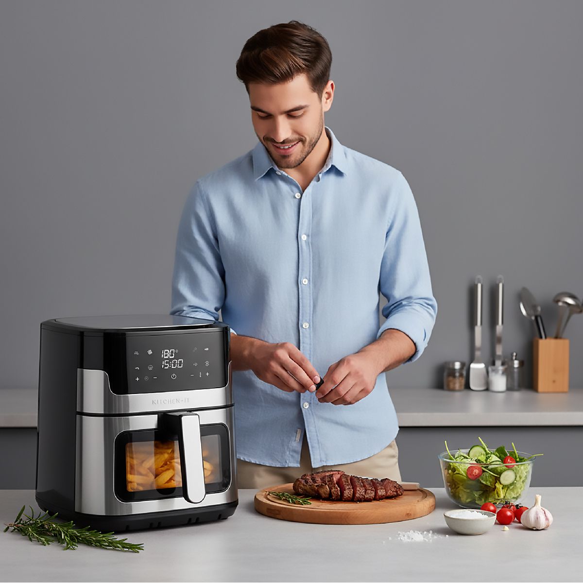 Freidora de Aire Luxe Edition 8L Kitchen It