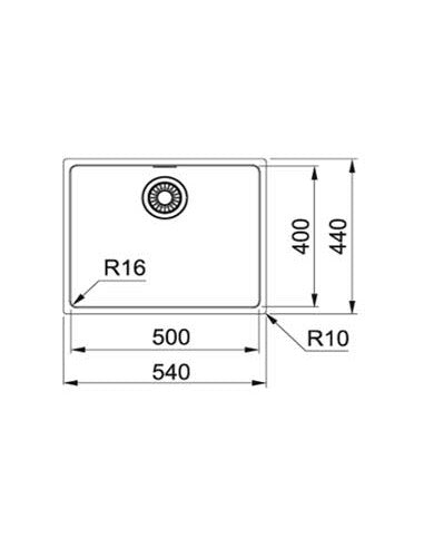 Lavaplatos MRX 110-50 3 1/2" WWK ND NTH OFH