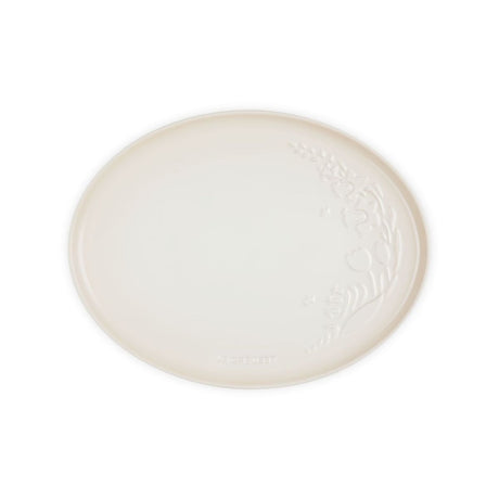 Bandeja Ovalada Jardín Relieve 36 cm Le Creuset