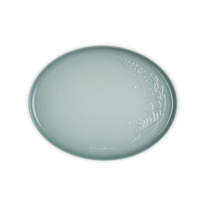 Bandeja Ovalada Jardín Relieve 36 cm Le Creuset
