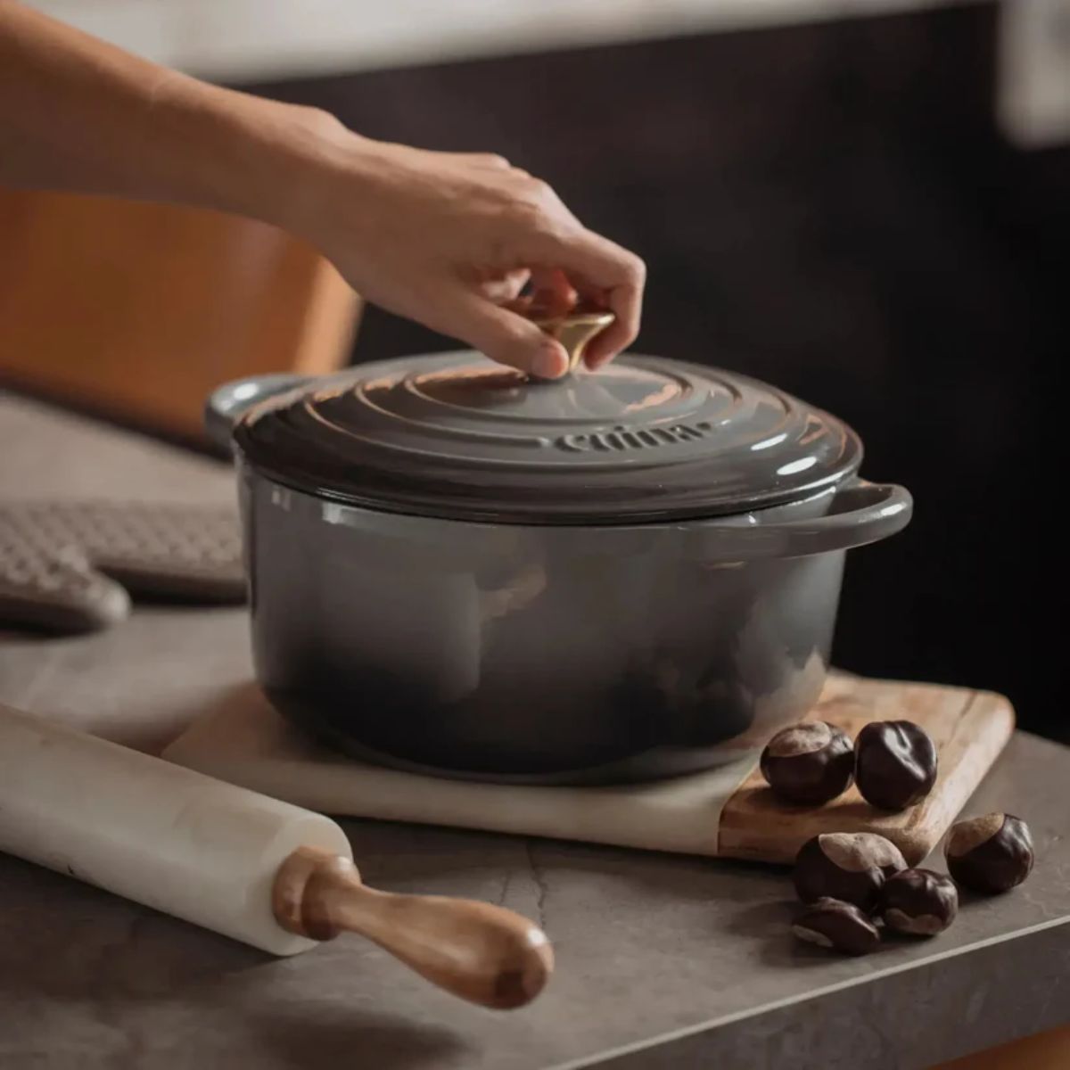 Olla Redonda Hierro Fundido Cuina