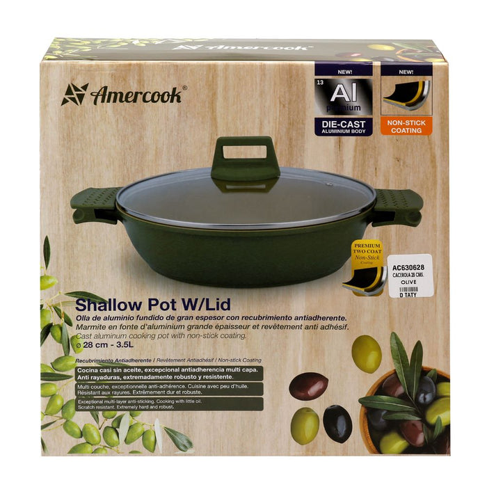Cacerola de Aluminio Forjado de 28cms - Olive Range