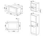 Microondas FMI325X Classica Smeg