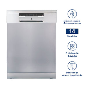 Lavavajilla 14C GLV14FSITSS0 Mabe