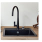 Grifería Gota Pull Out Negro Schock