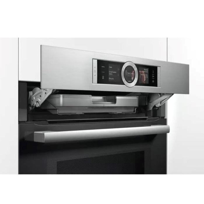 Horno con Microondas 60 cm 4D Hotair Vapor HNG6764S1 Inox - Bosch