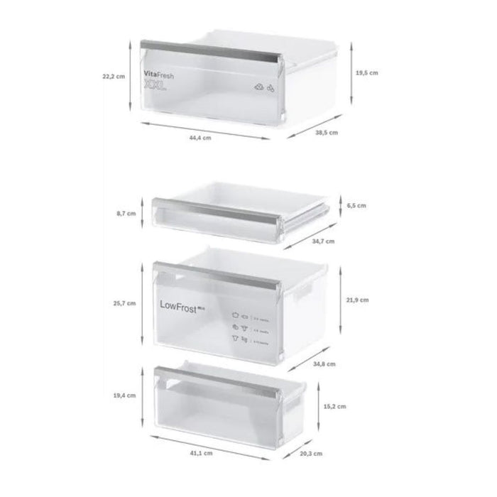 Refrigerador Combinado Panelable de 267 Lt  Bosch KIV86VSE0