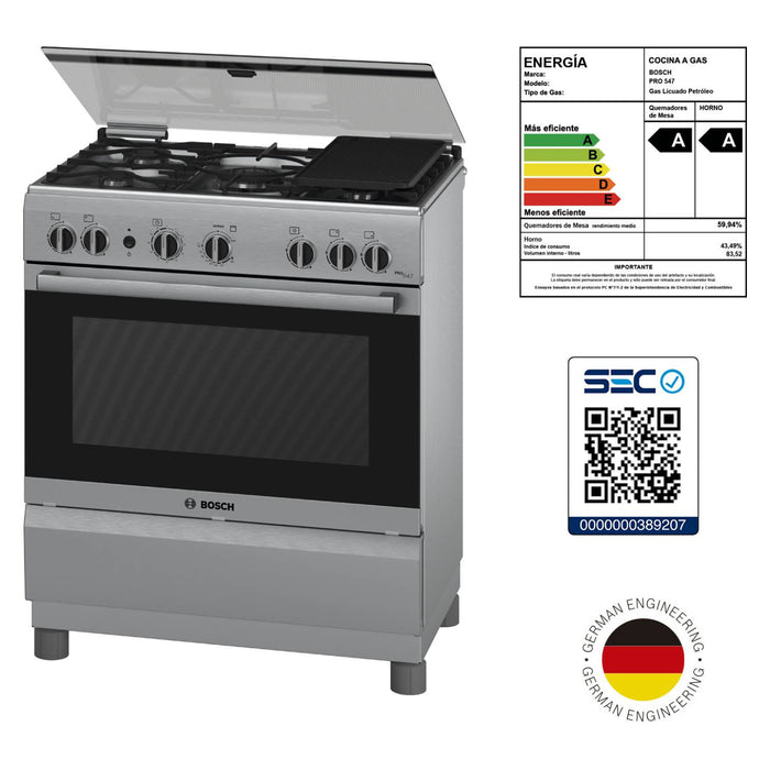 Cocina Pro 547 Inox HSK44I25SE Bosch - Serie 4